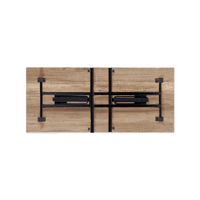 Konferencinis stalas Fold Black 160x80 cm