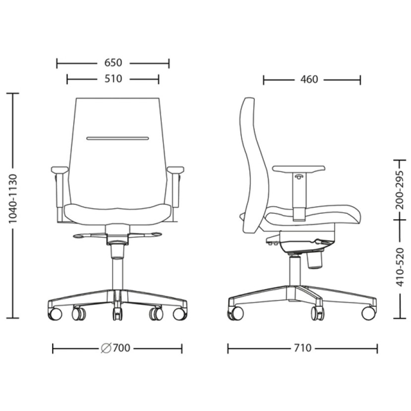 Biuro Kėdė VISION R ES AL70 Biuro Kėdė VISION R ES AL70