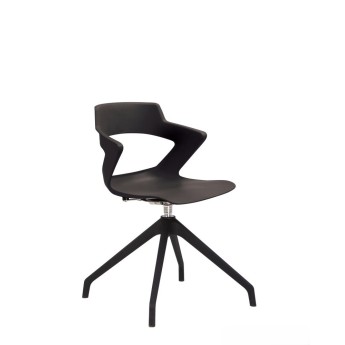 Lankytojo kėdė ZENITH Plast Black PL68-4S Lankytojo kėdė ZENITH Plast Black PL68-4S