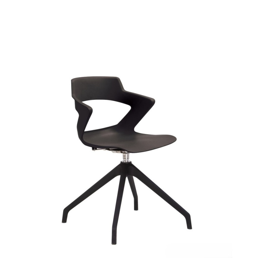 Lankytojo kėdė ZENITH Plast Black PL68-4S Lankytojo kėdė ZENITH Plast Black PL68-4S