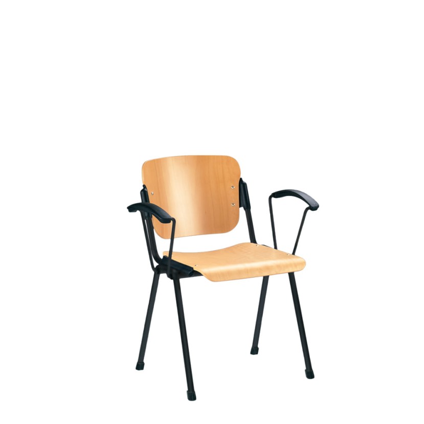 Lankytojo kėdė ERA arm wood juoda Lankytojo kėdė ERA arm wood juoda