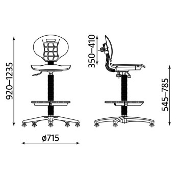 Speciali kėdė Nargo RTS + ring base