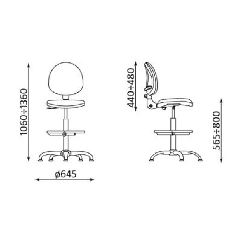 Speciali kėdė SMART RTS + ring base Speciali kėdė SMART RTS + ring base