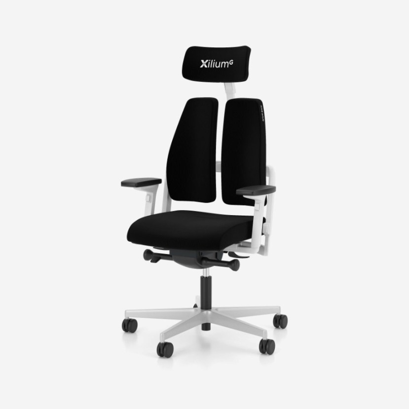 Žaidimų kėdė Xilium Gaming chair Black&White Žaidimų kėdė Xilium Gaming chair Black&White