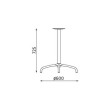 Stalas Cafe topalit F80 cm Stalas Cafe topalit F80 cm