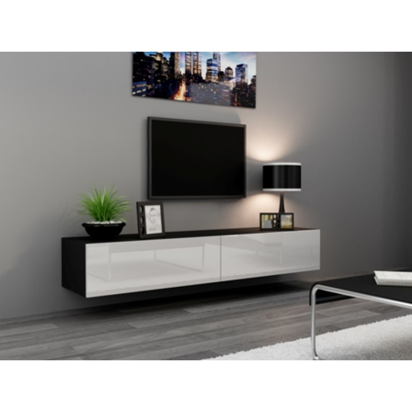 TV stovas VIGO RTV 180 juoda/balta TV stovas VIGO RTV 180 juoda/balta