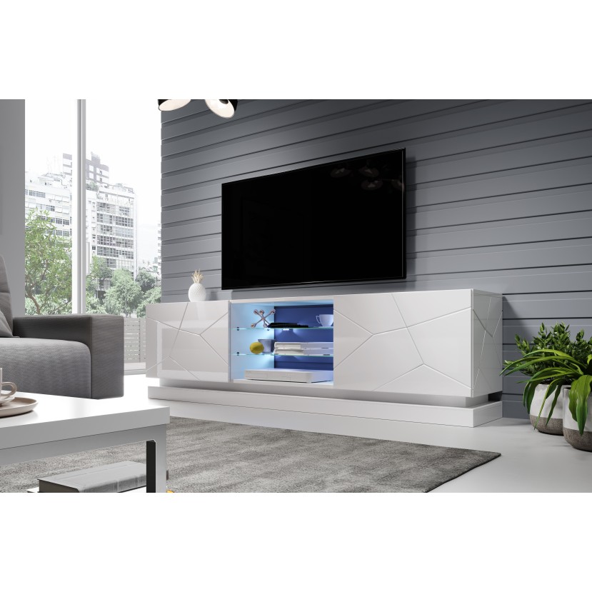 TV stovas QIU 200 baltas TV stovas QIU 200 baltas