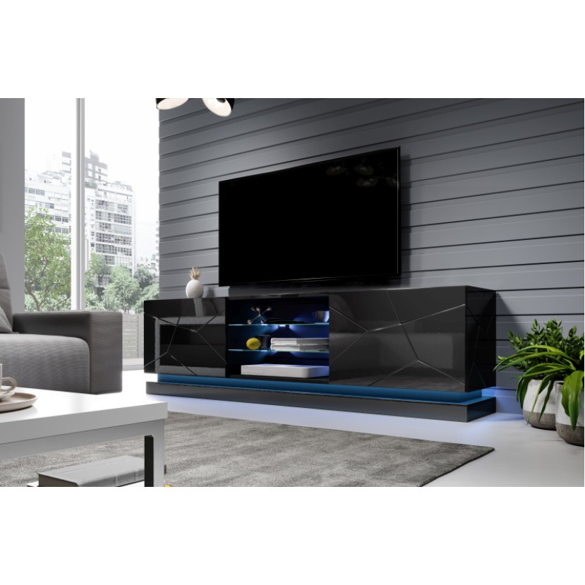 TV stovas QIU 200 juodas