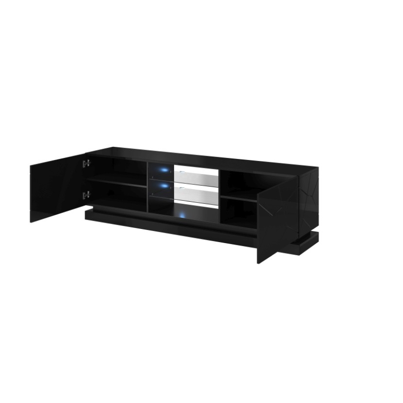 TV stovas QIU 200 juodas