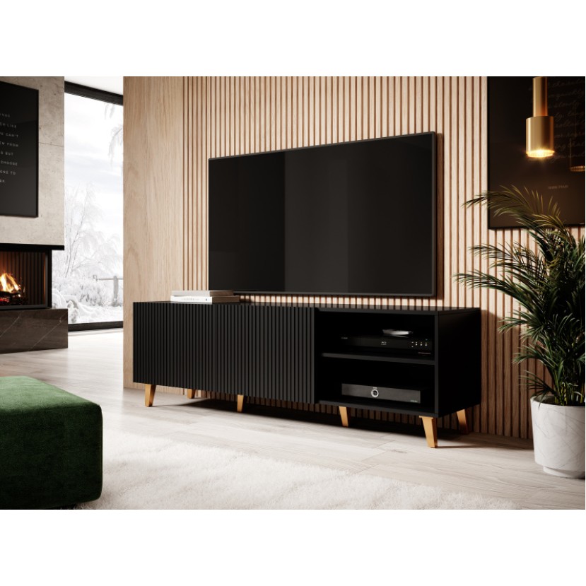 PAFOS TV stovas 150 2D2K juoda/juoda