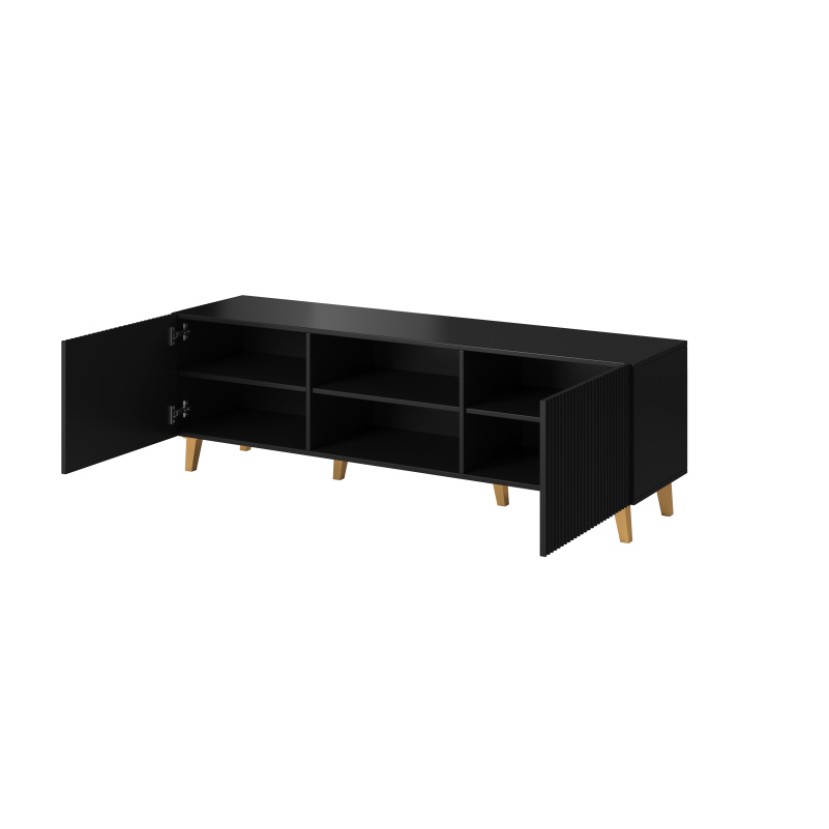 PAFOS TV stovas 150 2D2K juoda/juoda