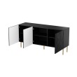 Komoda JUNGLE KMODA 152 matinė juoda/matinė juoda Komoda JUNGLE KMODA 152 matinė juoda/matinė juoda