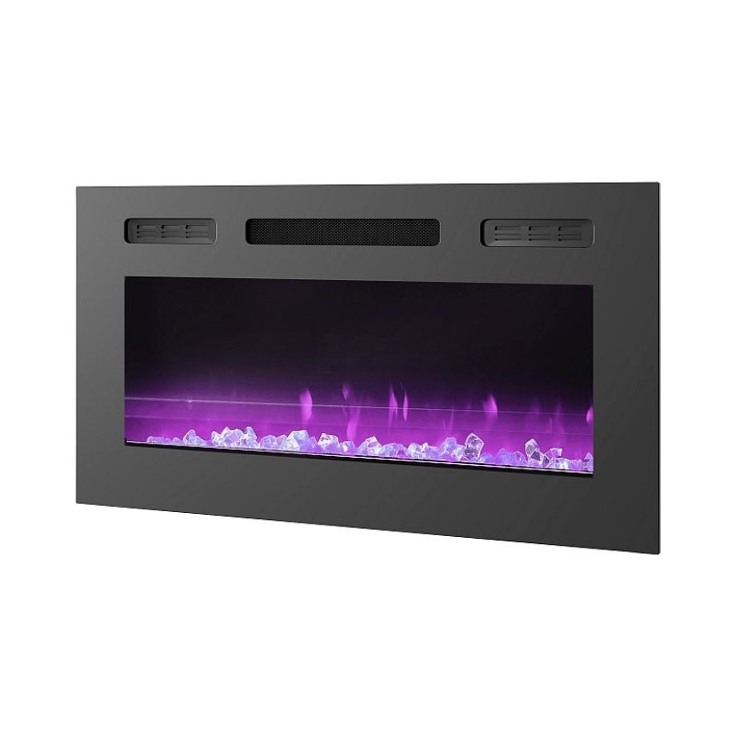 Elektrinis židinys IF-40FSB LED RGB, juodas Elektrinis židinys IF-40FSB LED RGB, juodas