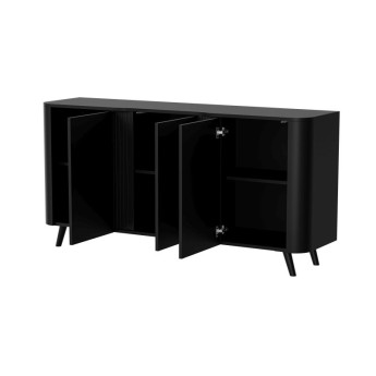 Komoda VOLARE 150 (3D) juodas kilimėlis/ juodas kilimėlis Komoda VOLARE 150 (3D) juodas kilimėlis/ juodas kilimėlis