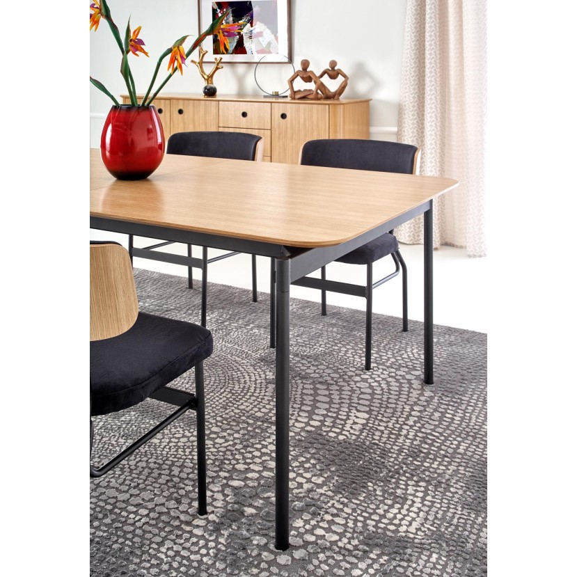 SMART-ST stalo spalva: natūralus ąžuolas/juoda SMART-ST stalo spalva: natūralus ąžuolas/juoda