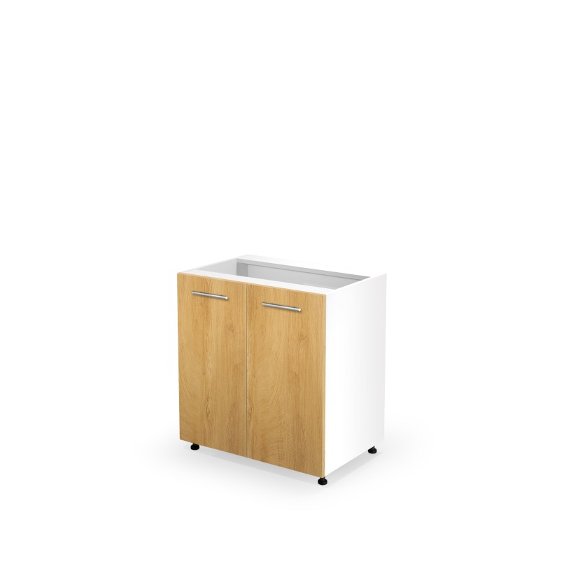 VENTO D-80/82 apatinė spintelė, spalva: balta / medaus ąžuolas VENTO D-80/82 apatinė spintelė, spalva: balta / medaus ąžuolas