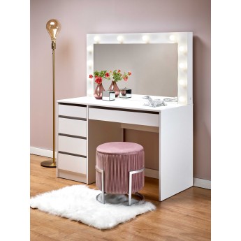 Kosmetinis staliukas HOLLYWOOD XL baltas