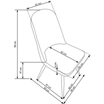 Valgomojo kėdė K214 kreminė Valgomojo kėdė K214 kreminė