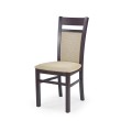 Valgomojo kėdė GERARD 2 tamsus riešutas / Torent Beige Valgomojo kėdė GERARD 2 tamsus riešutas / Torent Beige