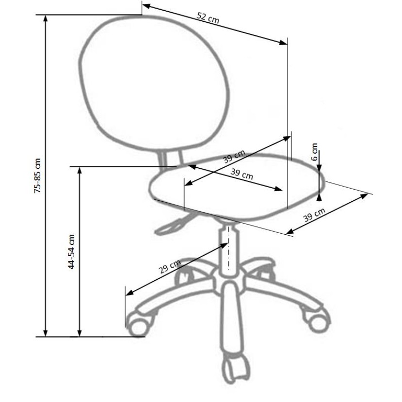 Vaikiška kėdė GOL žalia Vaikiška kėdė GOL žalia