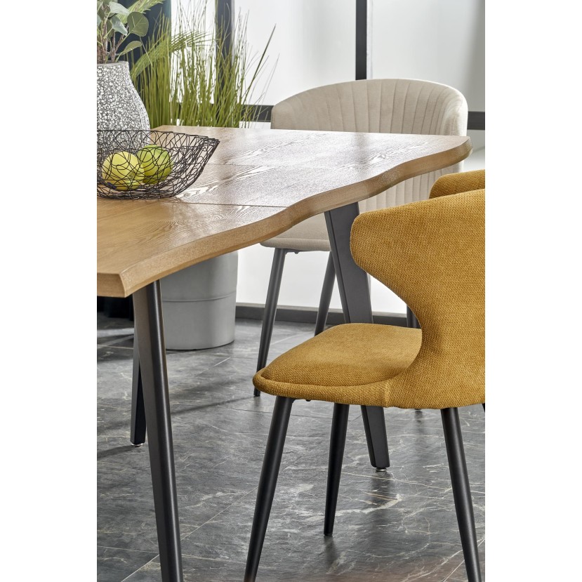DICKSON 2 prailginamas stalas 150-210, natūralus/juodas DICKSON 2 prailginamas stalas 150-210, natūralus/juodas