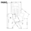 Biuro kėdė FABIO, juoda Biuro kėdė FABIO, juoda