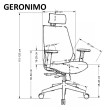 A Ergonominė biuro kėdė GERONIMO A Ergonominė biuro kėdė GERONIMO