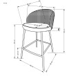 Baro kėdė H113 aukso/balta/juoda Baro kėdė H113 aukso/balta/juoda