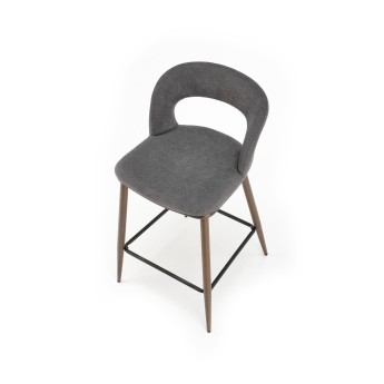 Baro kėdė H114 pilka/riešuto