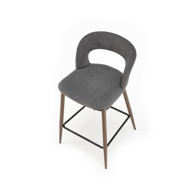 Baro kėdė H114 pilka/riešuto Baro kėdė H114 pilka/riešuto