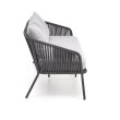 Lauko baldų komplektas ROCCA pilkas (sofa + 2 kėdės + žurnalinis staliukas) Lauko baldų komplektas ROCCA pilkas (sofa + 2 kėdės + žurnalinis staliukas)