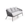 Lauko baldų komplektas ROCCA pilkas (sofa + 2 kėdės + žurnalinis staliukas) Lauko baldų komplektas ROCCA pilkas (sofa + 2 kėdės + žurnalinis staliukas)