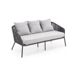 Lauko baldų komplektas ROCCA pilkas (sofa + 2 kėdės + žurnalinis staliukas) Lauko baldų komplektas ROCCA pilkas (sofa + 2 kėdės + žurnalinis staliukas)