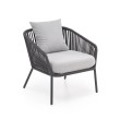 Lauko baldų komplektas ROCCA pilkas (sofa + 2 kėdės + žurnalinis staliukas) Lauko baldų komplektas ROCCA pilkas (sofa + 2 kėdės + žurnalinis staliukas)