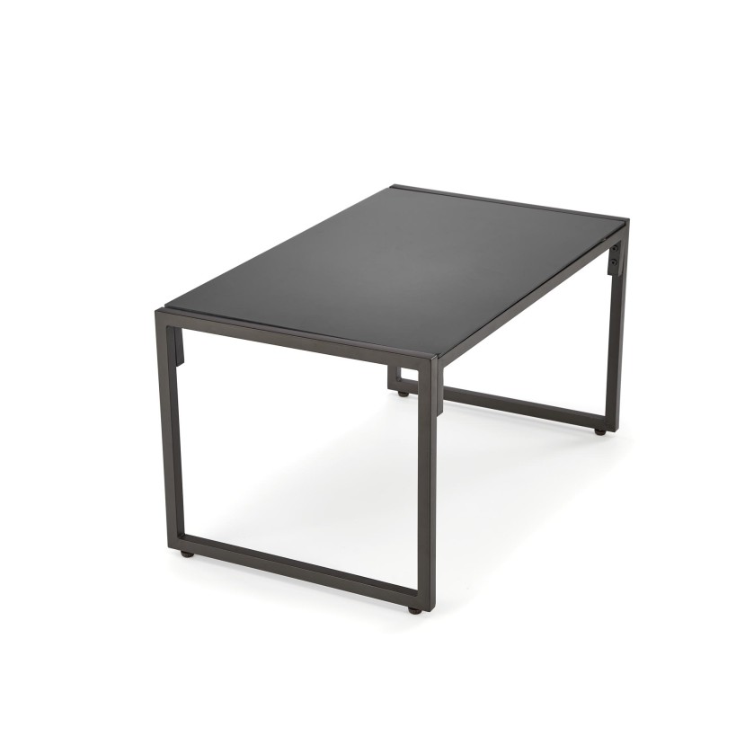Lauko baldų komplektas SHARK juodas/kapučino (sofa + 2 kėdės + kavos staliukai) Lauko baldų komplektas SHARK juodas/kapučino (sofa + 2 kėdės + kavos staliukai)
