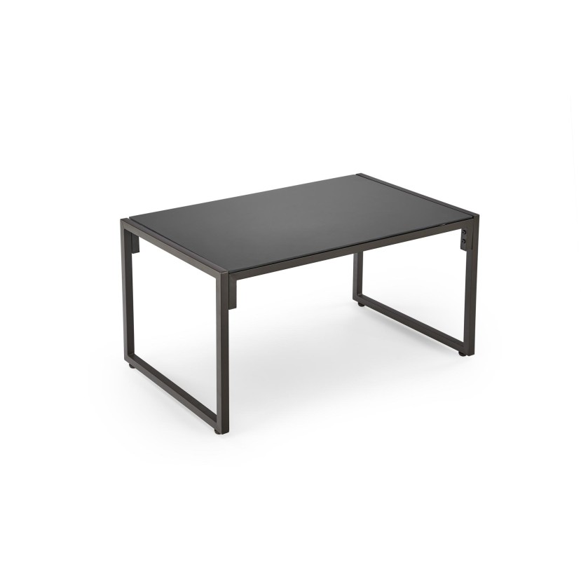Lauko baldų komplektas SHARK juodas/kapučino (sofa + 2 kėdės + kavos staliukai) Lauko baldų komplektas SHARK juodas/kapučino (sofa + 2 kėdės + kavos staliukai)