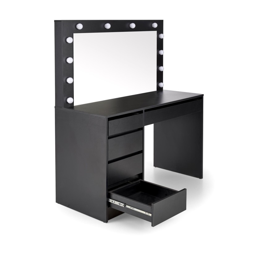 Kosmetinis staliukas HOLLYWOOD XL juoda Kosmetinis staliukas HOLLYWOOD XL juoda