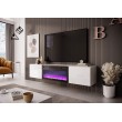 TV staliukas su židiniu LIVO RTV 180, baltas TV staliukas su židiniu LIVO RTV 180, baltas