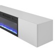 TV staliukas su židiniu LIVO RTV 180, baltas TV staliukas su židiniu LIVO RTV 180, baltas