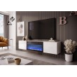 TV staliukas su židiniu LIVO RTV 180, baltas TV staliukas su židiniu LIVO RTV 180, baltas