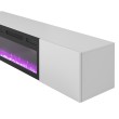 TV staliukas su židiniu LIVO RTV 180, baltas TV staliukas su židiniu LIVO RTV 180, baltas