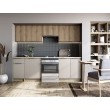 Virtuvės komplektas TATIANA 240, spalva: priekis - riešutas/kašmyras, korpusas - sonoma ąžuolas Virtuvės komplektas TATIANA 240, spalva: priekis - riešutas/kašmyras, korpusas - sonoma ąžuolas
