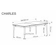Išskleidžiamas stalas CHARLES Išskleidžiamas stalas CHARLES