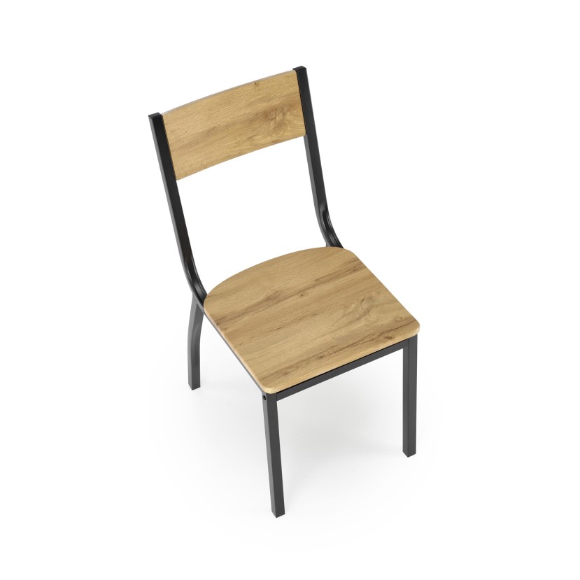 MILTON stalas + 4 kėdės spalva: natūrali / juoda MILTON stalas + 4 kėdės spalva: natūrali / juoda