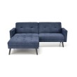 CORNELIUS sulankstoma sofa su pufas, spalva: mėlyna CORNELIUS sulankstoma sofa su pufas, spalva: mėlyna