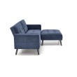 CORNELIUS sulankstoma sofa su pufas, spalva: mėlyna CORNELIUS sulankstoma sofa su pufas, spalva: mėlyna