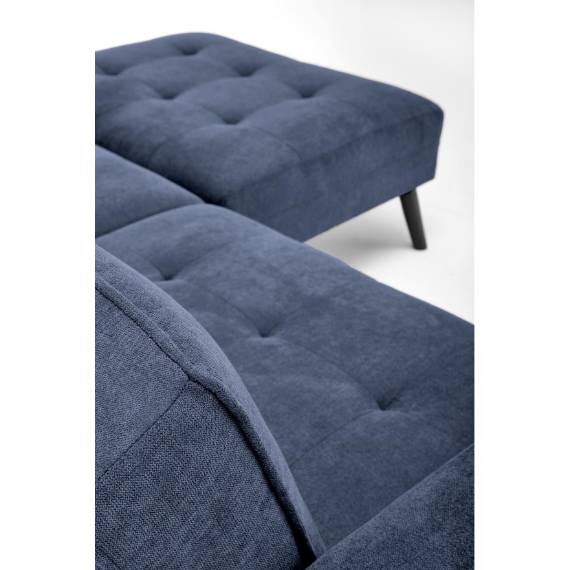 CORNELIUS sulankstoma sofa su pufas, spalva: mėlyna CORNELIUS sulankstoma sofa su pufas, spalva: mėlyna
