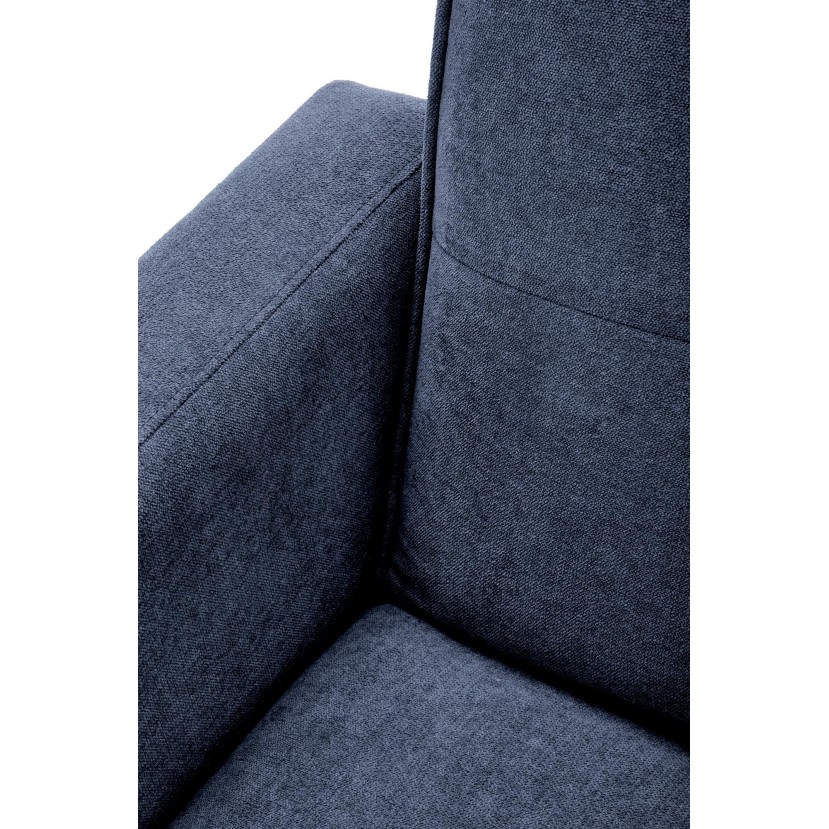 CORNELIUS sulankstoma sofa su pufas, spalva: mėlyna CORNELIUS sulankstoma sofa su pufas, spalva: mėlyna