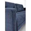CORNELIUS sulankstoma sofa su pufas, spalva: mėlyna CORNELIUS sulankstoma sofa su pufas, spalva: mėlyna