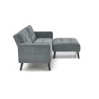 CORNELIUS sulankstoma sofa su pufas, spalva: pilka CORNELIUS sulankstoma sofa su pufas, spalva: pilka